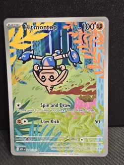 Pokemon TCG Hitmontop 240/217 ASC: Illustration Rare Full Art Basic Holo 100HP - Image 1