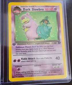 Pokemon TCG Dark Slowbro 1st Edition 12/82 Holo-Rare (MP-HP, wear around edges) - Image 1