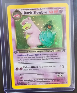 Pokemon TCG Dark Slowbro 1st Edition 12/82 Holo-Rare (MP-HP, wear around edges) - Image 2