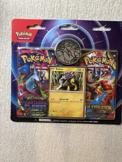 Lot of 2 — Pokemon TCG Raikou 2 Pack Blister Mega Evolution & Phantasmal Flames - Image 3