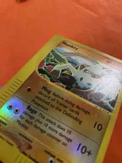 Pokemon TCG Reverse Holo Mankey Aquapolis 92/147 Common - Image 5