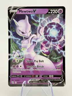 Mewtwo V 030/078 Pokemon GO + Zacian V 016/025 Celebrations Ultra Rare Bundle NM - Image 1