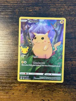 💥 FULL ART Pikachu 005/025 Pokemon 25th Anniversary Celebrations Holo Foil - Image 2