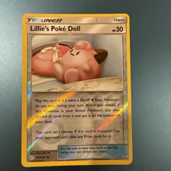 Pokemon - Lillie's Poke Doll 197/236 REVERSE HOLO Cosmic Eclipse NM - Image 1