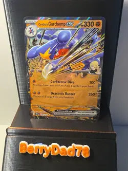 Cynthia's Garchomp EX 104/182 Sv10: Destined Rivals Holo Pokemon TCG NM - Image 1