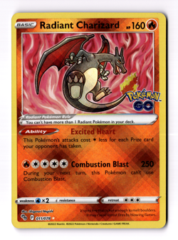 Radiant Charizard 011/078 Pokemon GO Holo - Image 1
