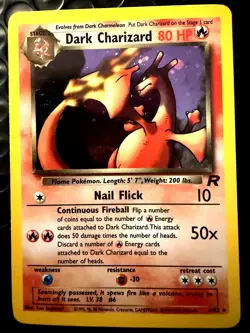 Dark Charizard 4/82 + Gengar 11/110 Holo Lot WOTC Vintage Pokemon TCG - Image 1