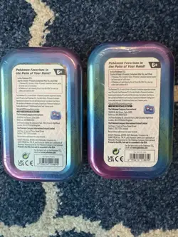 2x Pokemon TCG Scarlet & Violet Prismatic Evolutions Sealed Tins Flareon Glaceon - Image 2