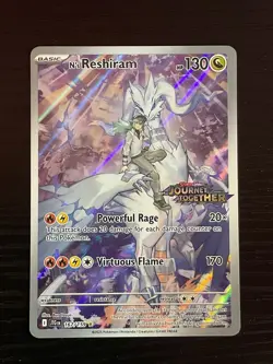 Pokemon N's Reshiram Journey Together 167/159 Holo Stamped Illustration Rare - Image 2
