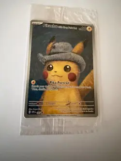 Pokemon Pikachu with Grey Felt Hat SVP 085 Promo Van Gogh Museum SEALED - Image 1