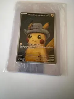 Pokemon Pikachu with Grey Felt Hat SVP 085 Promo Van Gogh Museum SEALED - Image 2