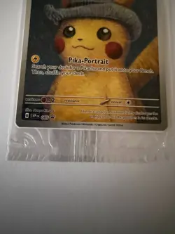 Pokemon Pikachu with Grey Felt Hat SVP 085 Promo Van Gogh Museum SEALED - Image 3