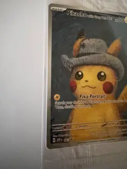 Pokemon Pikachu with Grey Felt Hat SVP 085 Promo Van Gogh Museum SEALED - Image 4