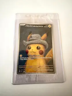 Pokemon Pikachu with Grey Felt Hat SVP 085 Promo Van Gogh Museum SEALED - Image 5