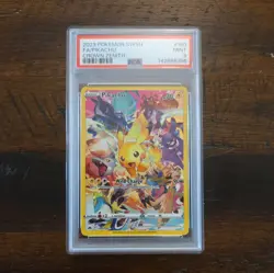 2023 Pokemon TCG Pikachu Full Art Secret Rare Crown Zenith Holo 160/159 PSA 9 NM - Image 1