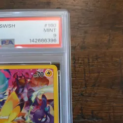 2023 Pokemon TCG Pikachu Full Art Secret Rare Crown Zenith Holo 160/159 PSA 9 NM - Image 3