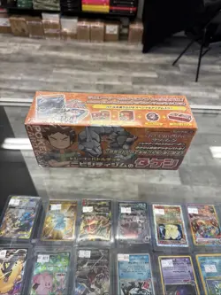 Pokemon Trainer Battle Deck Box Brock Pewter City Gym Japanese SLIGHT TEAR - Image 4