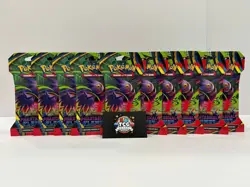 Pokemon TCG Phantasmal Flames ME02 Sleeved Booster Pack Factory Sealed-Lot Of 10 - Image 1