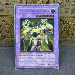 Yugioh Elemental Hero Thunder Giant TLM-EN036 Ultimate Rare 1st Edition NM - Image 1