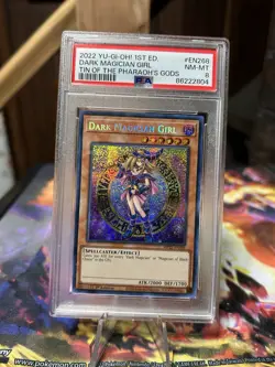 Dark Magician Girl 2022 Yu-Gi-Oh 1st Ed. Tin Of The Pharaoh's Gods #EN268 PSA 8 - Image 1