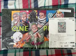 ONE PIECE Card Game Official Playmat Limited Edition Vol 4 + Zoro OP12-020 Promo - Image 1