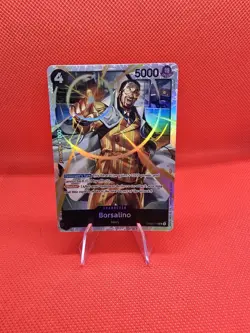 *NEW*One Piece ENGLISH FOIL Borsalino OP02-114 SR!! The Best PRB-01 - Image 1