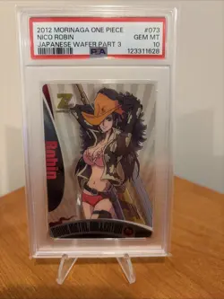 Nico Robin PSA 10 2012 Morinaga One Piece Japanese Wafer Pop 3 - Image 1