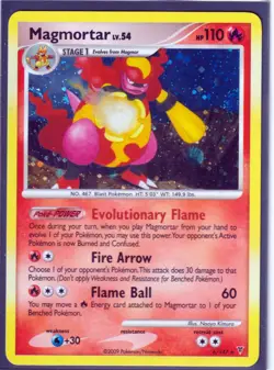 2009 MAGMORTAR #6/147 SUPREME VICTORS POKEMON CARD- RARE- HOLO NM - Image 1