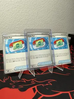 3x Poke Pad 198/217 Non-Holo Ascended Heroes Trainer Item Pokemon Cards - Image 1