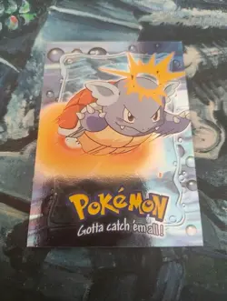 Pokemon Topps Blue Logo Vintage Card Collectible LP FOIL Wartortle - Image 1