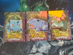 Pokemon Topps Blue Logo Vintage Card Collectible LP Venusaur Evolutions - Image 1