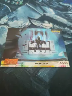 Pokemon Topps Blue Logo Vintage Card Collectible LP Mewtwo Strikes Back FOIL - Image 1