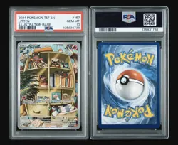 Pokemon 2024 Tef en Litten Illustration Card 167/162 PSA 10 Temporal Forces - Image 1