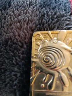 Burger King 1999 Pokemon Poliwhirl 23K Gold Plated Trading Card - Image 3