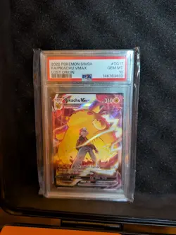 Pokemon Pikachu VMAX Trainer Gallery Holo Card TG17/TG30 Lost Origin PSA 10 🔥 - Image 1