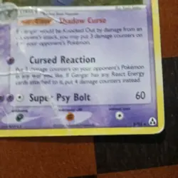 Gengar Damaged 5/92 Pokemon Card TCG 5/92 Rare Holo Legend Maker 2006 - Image 5