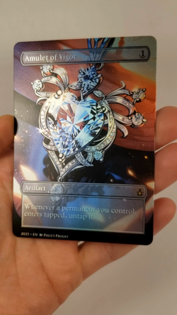 Amulet of Vigor FOIL Proxy Card with Custom Anime Fantasy Art - Image 2