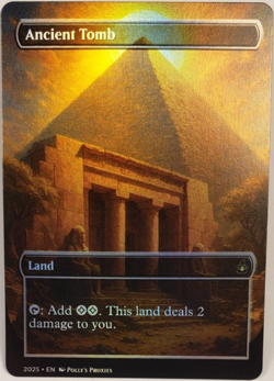 Ancient Tomb FOIL Proxy Card with Custom Fantasy Art - Image 1
