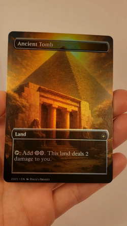 Ancient Tomb FOIL Proxy Card with Custom Fantasy Art - Image 2