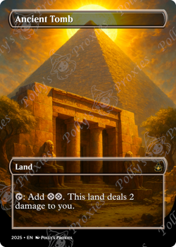 Ancient Tomb FOIL Proxy Card with Custom Fantasy Art - Image 5