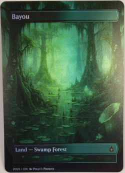 Bayou FOIL Original Dual Land Proxy Card with Custom Fantasy Art Design - Image 1