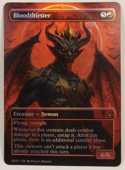 Bloodthirster FOIL Proxy Playtest Card with Custom Fantasy Art - Image 4