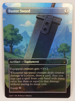 Buster Sword FOIL Proxy Card with Custom Art Design Final Fantasy - Image 4