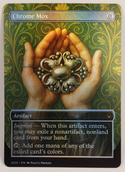 Chrome Mox FOIL Proxy Playtest Card with Custom Art Nouveau Design - Image 3