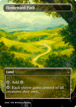 Homeward Path FOIL Proxy Playtest Card with Custom Fantasy Art - Image 5