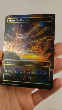 Mana Confluence FOIL Proxy Playtest Card with Custom Rainbow Fantasy Art - Image 2