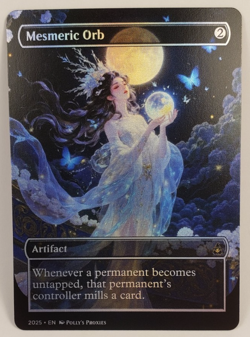 Mesmeric Orb FOIL Proxy Playtest Card with Custom Anime Fantasy Art - Image 3