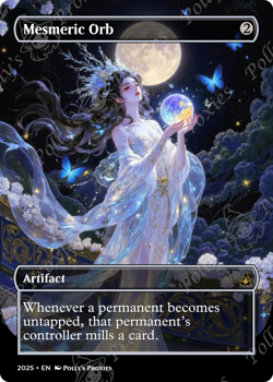 Mesmeric Orb FOIL Proxy Playtest Card with Custom Anime Fantasy Art - Image 4