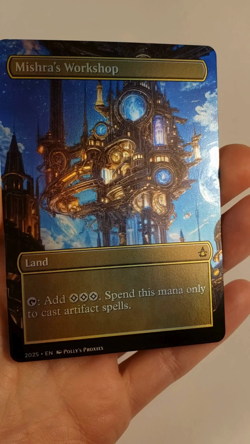 Mishra's Workshop FOIL Proxy Playtest Card with Custom Art Design - Image 2
