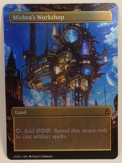 Mishra's Workshop FOIL Proxy Playtest Card with Custom Art Design - Image 3